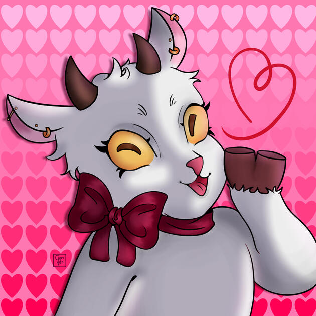 anthropomorphic goat icon